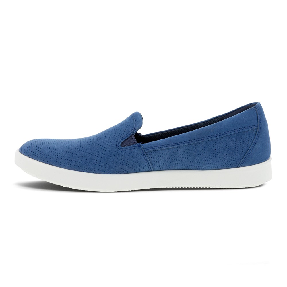 ECCO Womens Loafer Blue - Barentz Slip-On - GOT-076125